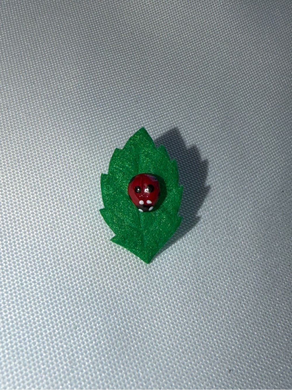 Mini Ladybug Pin Charm - handmade - Picture 4 of 7